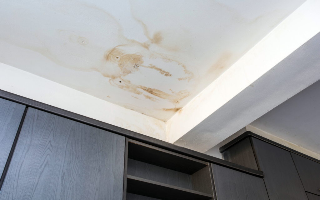 remove ceiling water stains